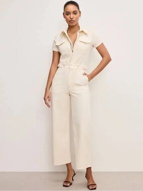 Good American Women's Fit For Success Palazzo Jumpsuit — Size 2XL